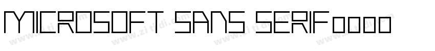 Microsoft Sans Serif字体转换